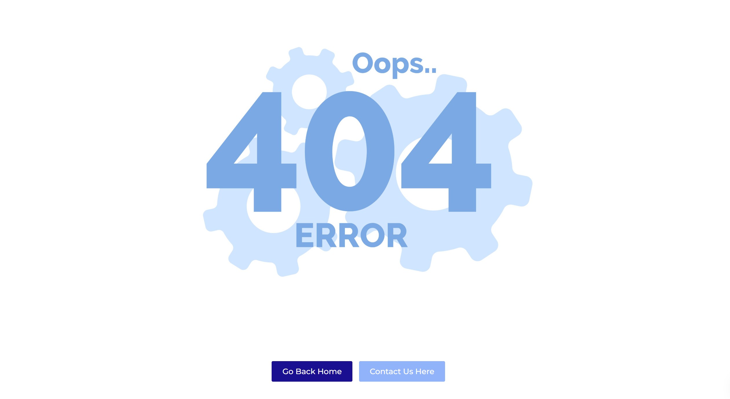 404 error section page breakdance
