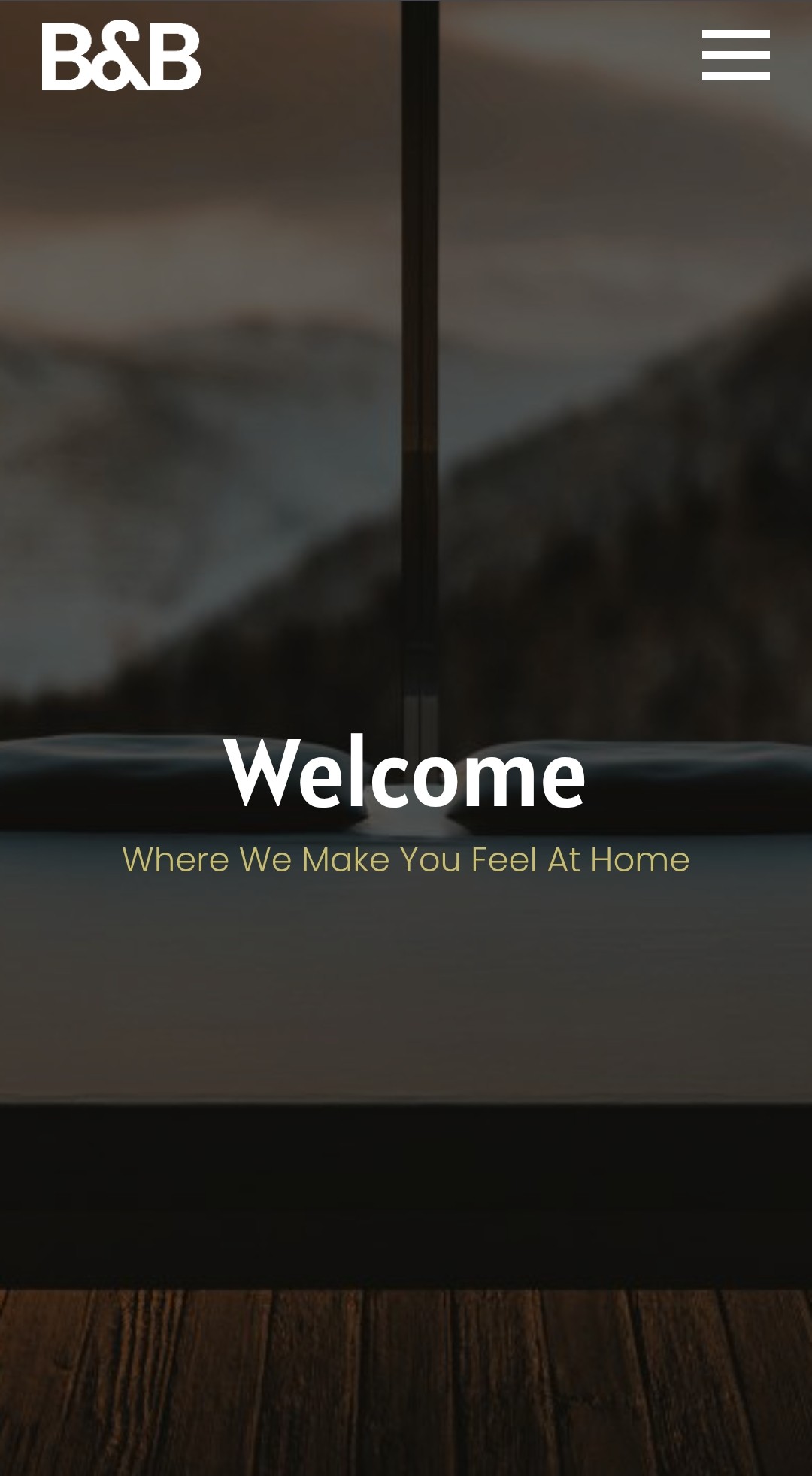 Bed & Breakfast WordPress website Breakdance builder template screenshot mobile