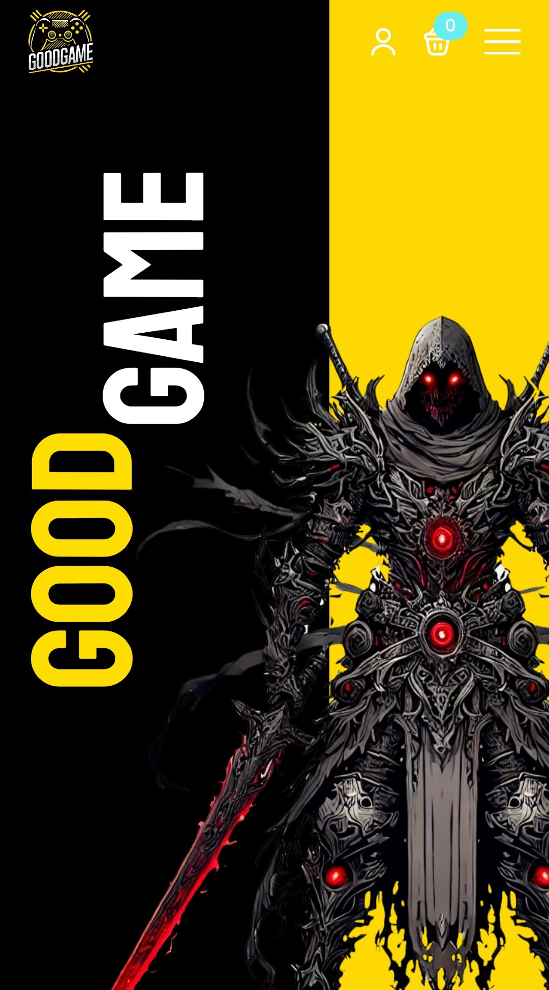 Games Store WooCommerce Breakdance builder template screnshot mobile