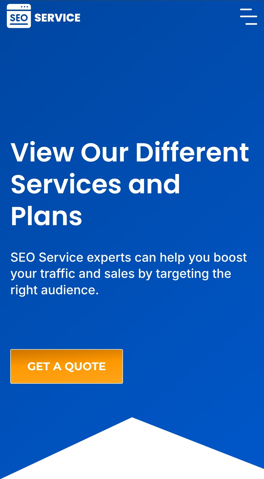 Screenshot mobile Seo Service