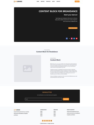 Free Template for Breakdance thumbnail