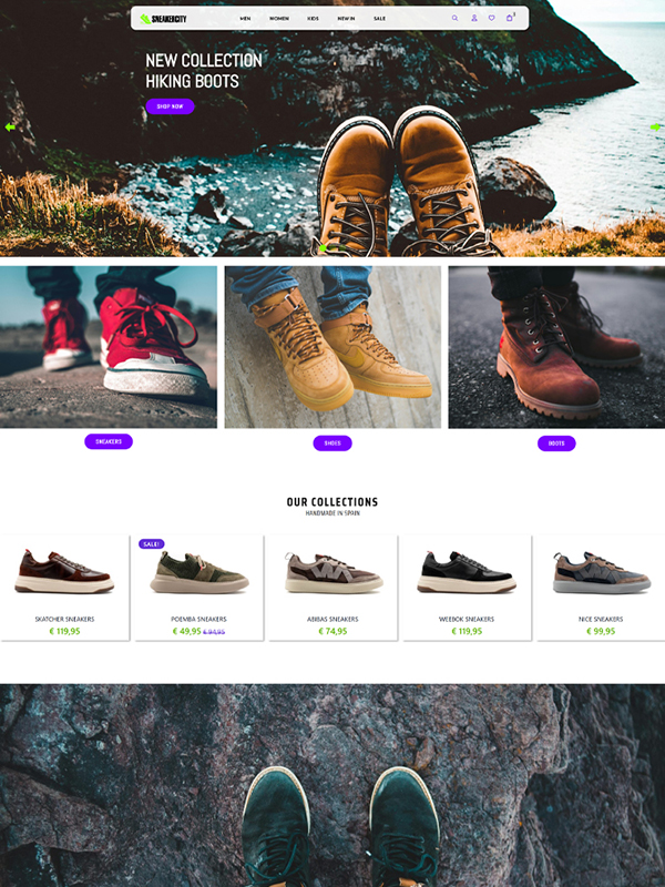 Sneaker SHop WooCommerce template thumbnail