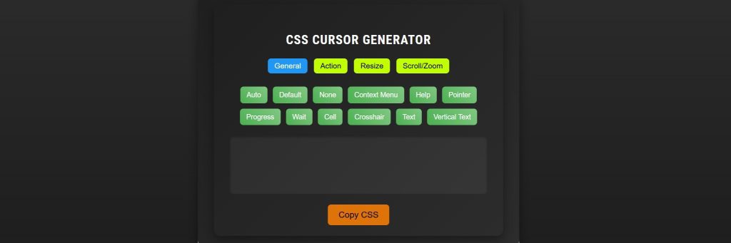 CSS Cursor Generator | Get Instant CSS Code for Every Cursor | BD Libraries