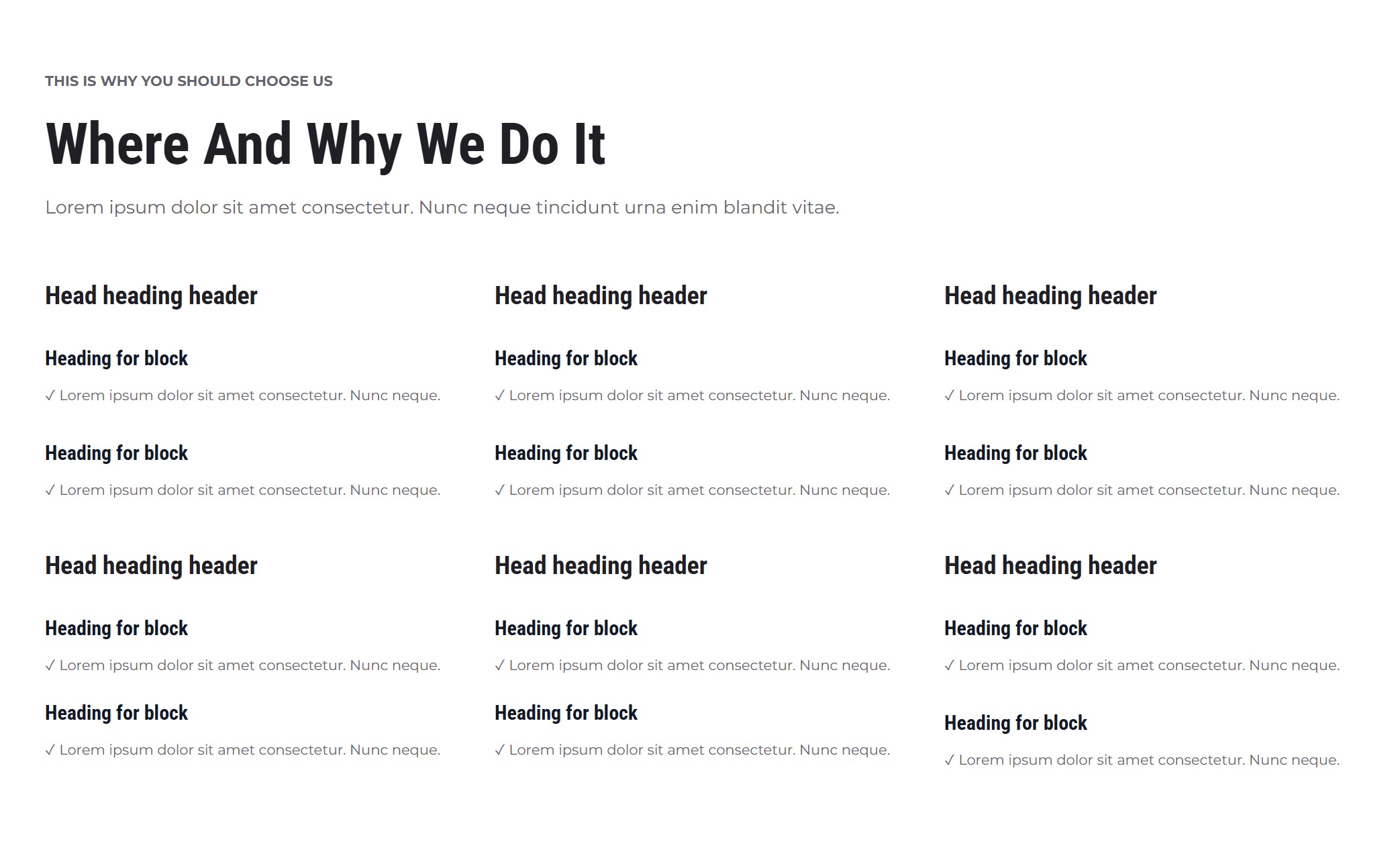 Breakdance features section block