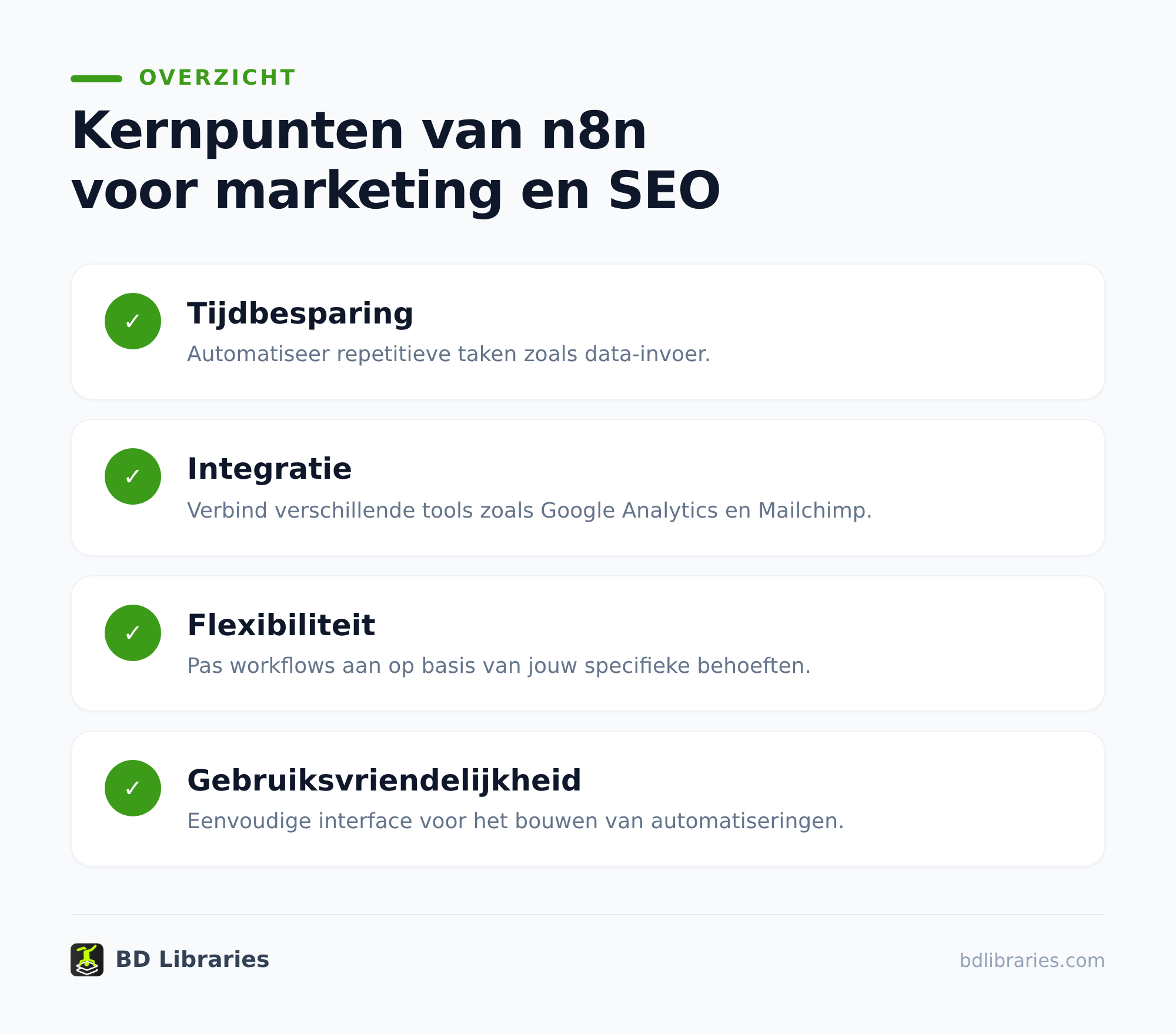 n8n automatiseren voor marketing en SEO: praktische workflows 1 De basis van een goede n8n-workflow