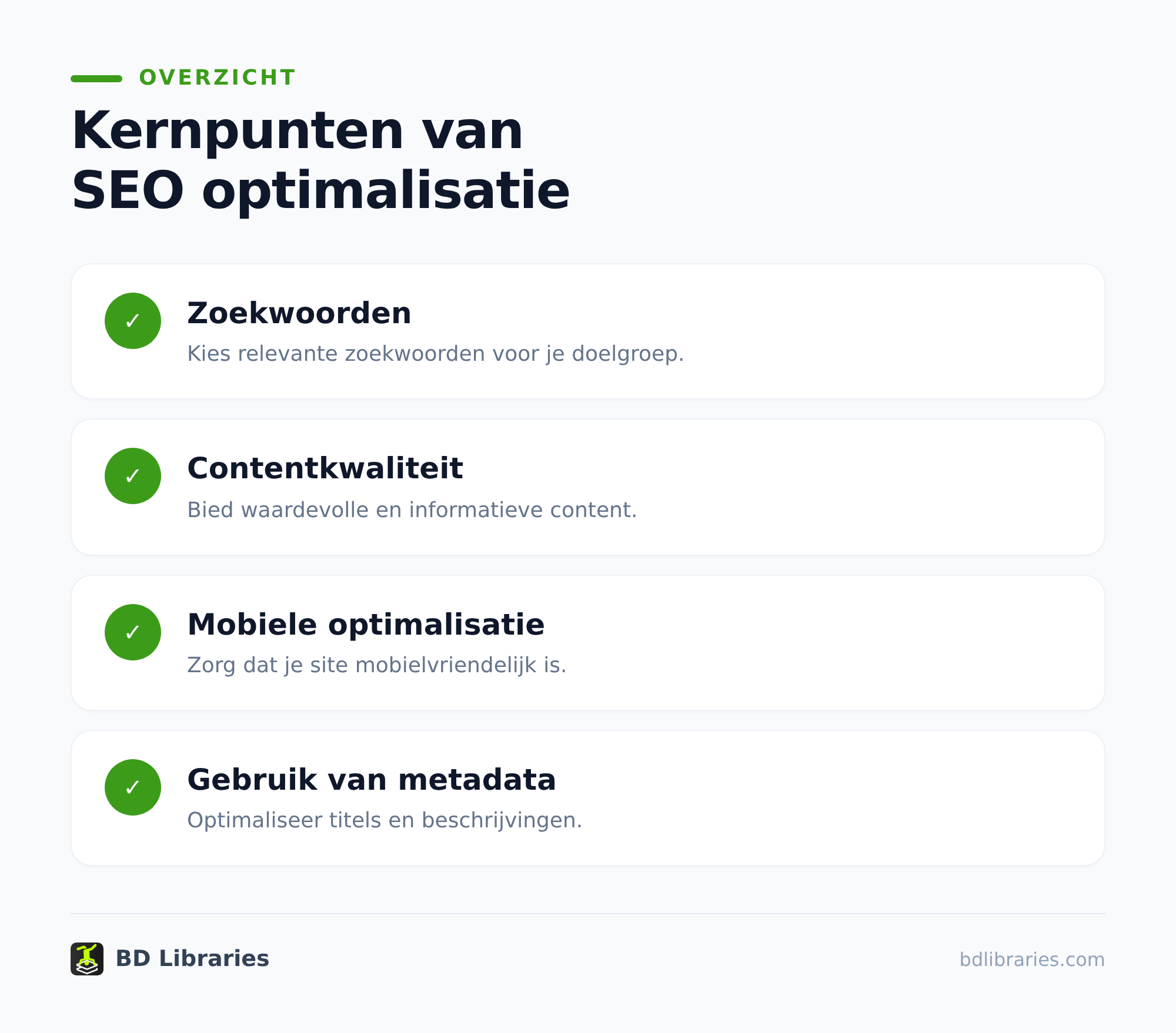 SEO optimalisatie: zo kom je hoger in Google 1 Begin met een helder zoekwoordonderzoek