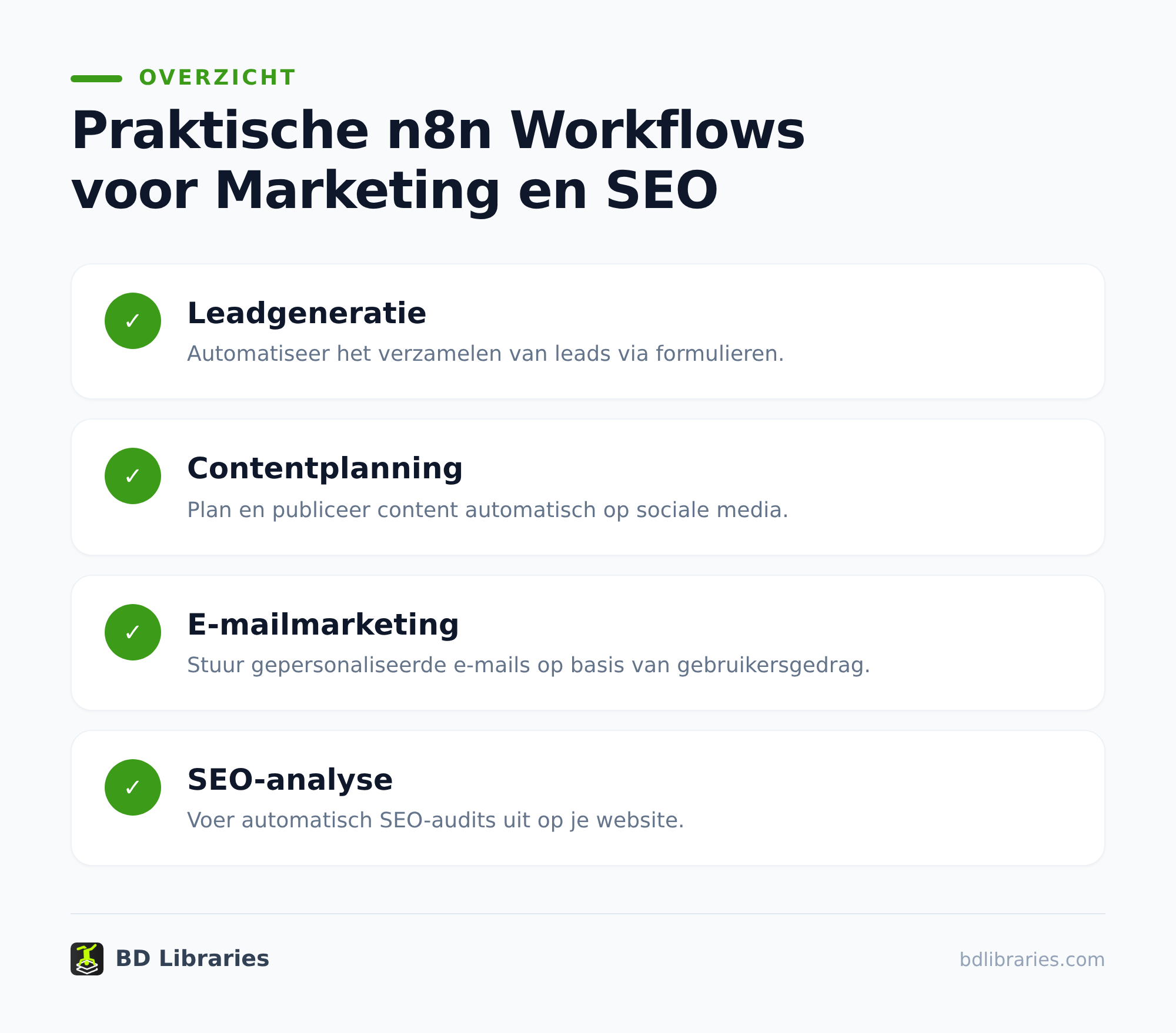 n8n automatiseren voor marketing en SEO: praktische workflows 2 Zo bouw je een n8n-workflow stap voor stap