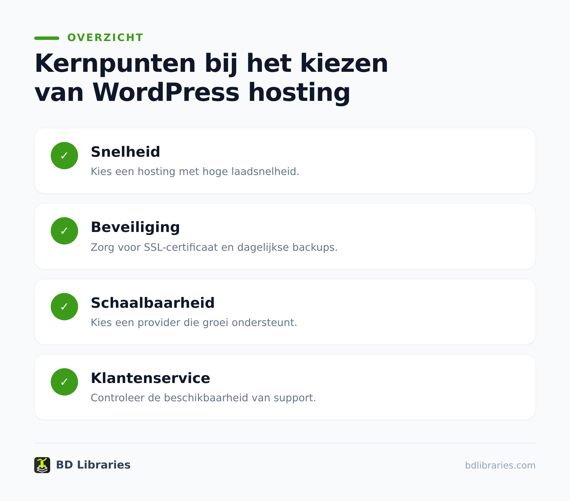 Choosing WordPress hosting: speed, security, and room to grow 2 Ruimte voor groei: plan vooruit zonder te veel te betalen