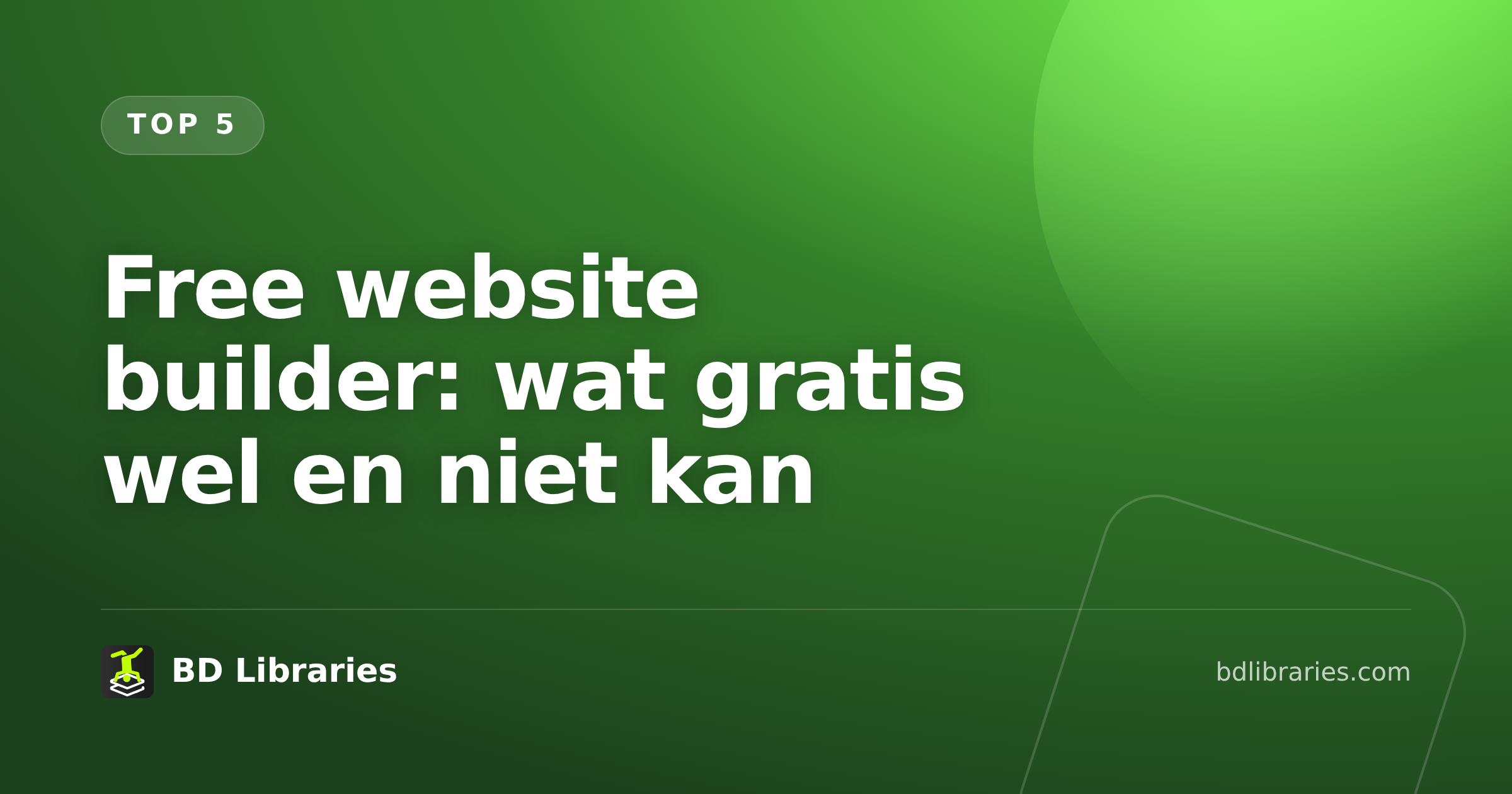Free website builder: wat gratis wel en niet kan